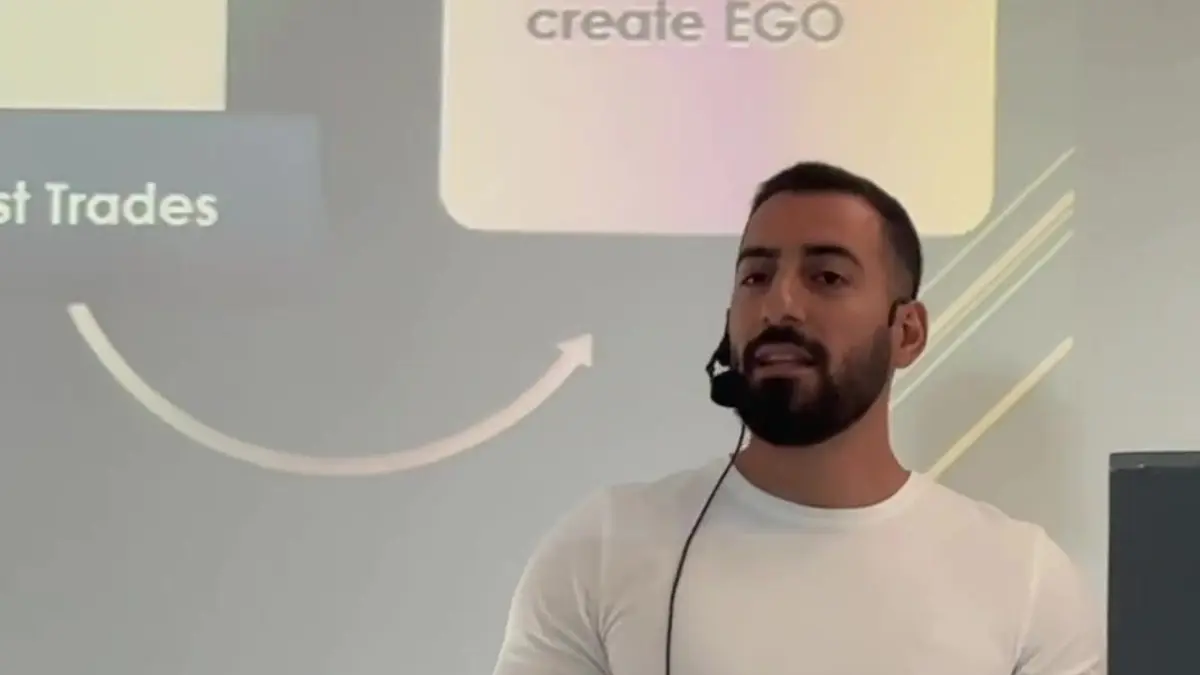 Andrew teaching a live session